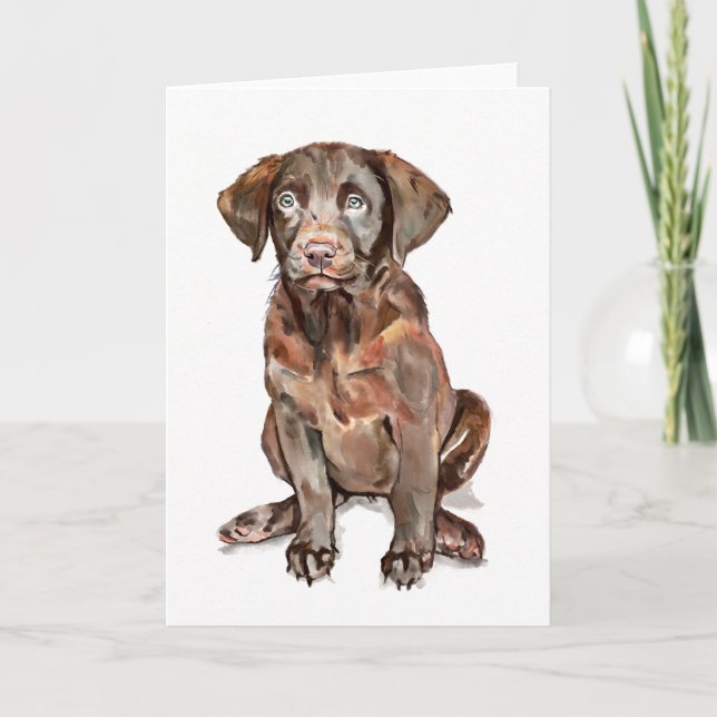Tarjeta de Felicitación de Labrador Retriever (Anverso)