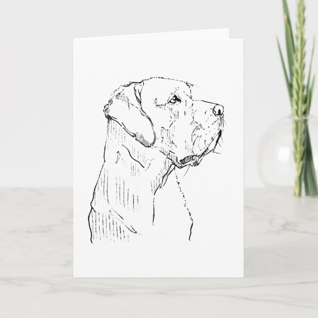 Tarjeta de felicitación de Labrador Retriever tran (Anverso)