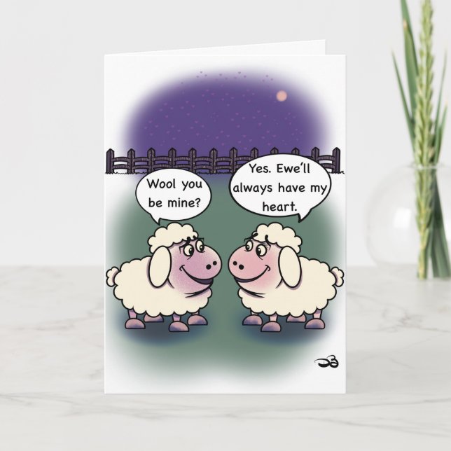 Tarjeta de felicitación de lana doblada (Anverso)