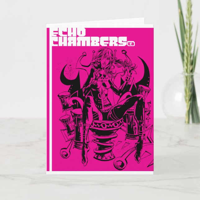 Tarjeta de felicitación de las cámaras de eco (Anverso)