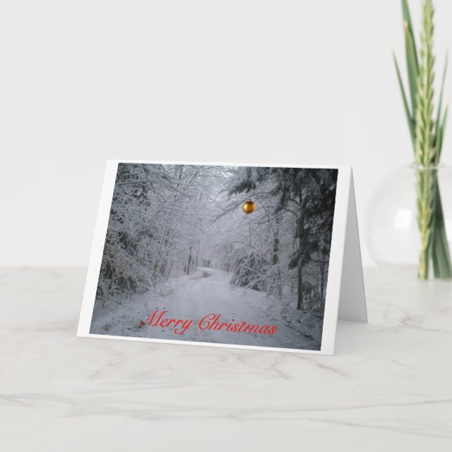 Tarjeta de felicitación de las Felices Navidad (Anverso)