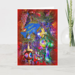 Tarjeta de felicitación de las Felices Navidad -