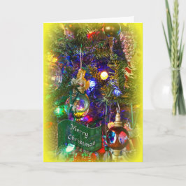 Tarjeta de felicitación de las Felices Navidad -