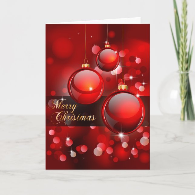 Tarjeta de felicitación de las Felices Navidad (Anverso)