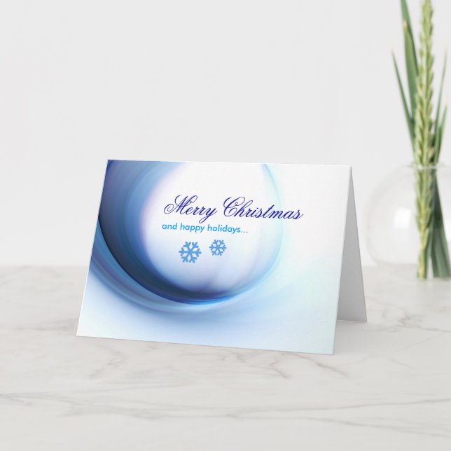 tarjeta de felicitación de las Felices Navidad (Anverso)