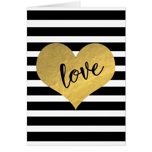 Tarjeta de felicitación de las franjas de amor de  (Frente)