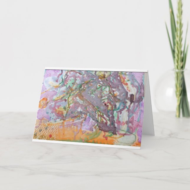 Tarjeta de felicitación de las ilustraciones (Anverso)