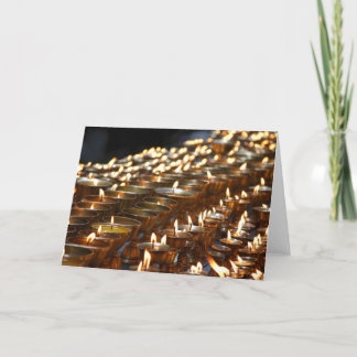 Tarjeta de felicitación de las lámparas de la