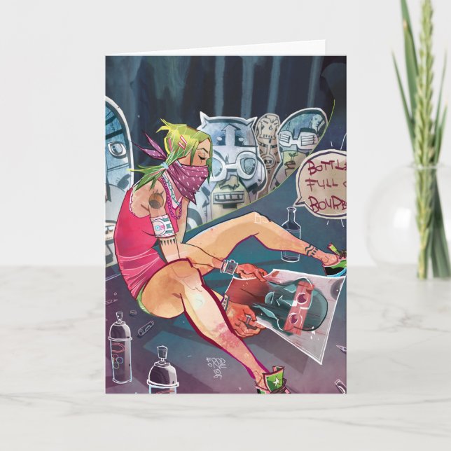 Tarjeta de felicitación de las lombrices de tierra (Anverso)