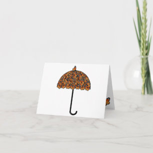 Tarjeta de felicitación de las mariposas monarcas