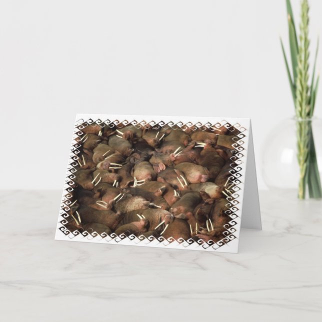 Tarjeta de felicitación de las morsas (Anverso)