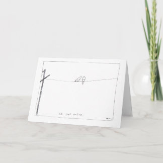 Tarjeta de felicitación de las palomas