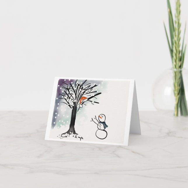 Tarjeta de felicitación de las vacaciones del (Anverso)