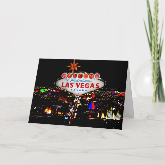 Tarjeta de felicitación de Las Vegas (Anverso)