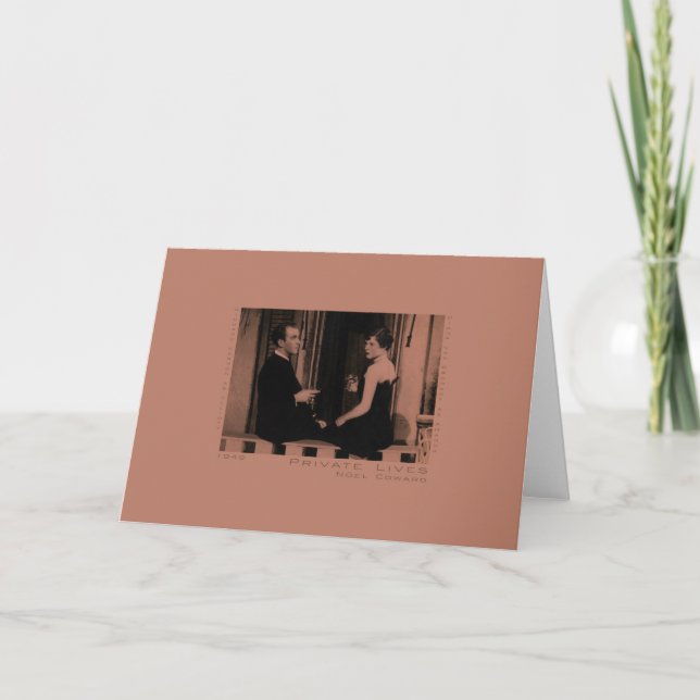 Tarjeta de felicitación de las vidas privadas (Anverso)