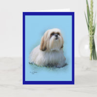 Tarjeta de felicitación de Lasa Apso