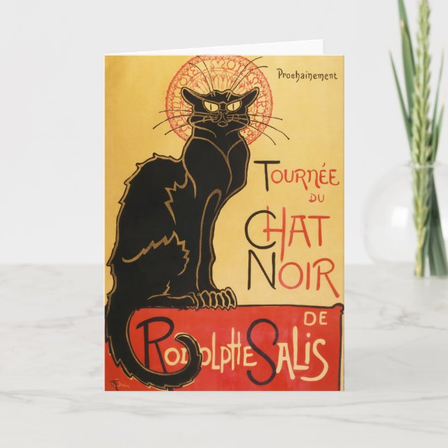 Tarjeta de felicitación de Le Chat Noir (Anverso)