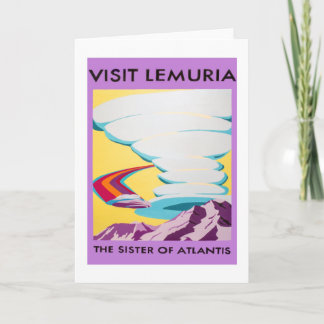 Tarjeta de felicitación de Lemuria de la visita