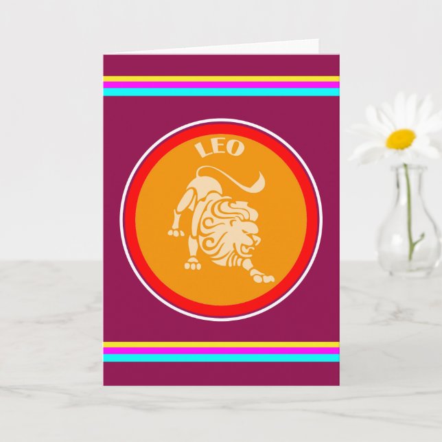Tarjeta de felicitación de Leo (Planta pequeña)