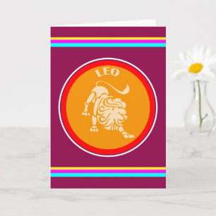 Tarjeta de felicitación de Leo