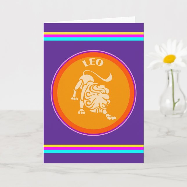 Tarjeta de felicitación de Leo (Planta pequeña)