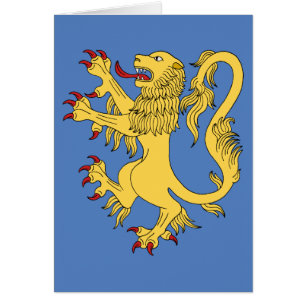 Tarjeta de felicitación de Lion Rampant