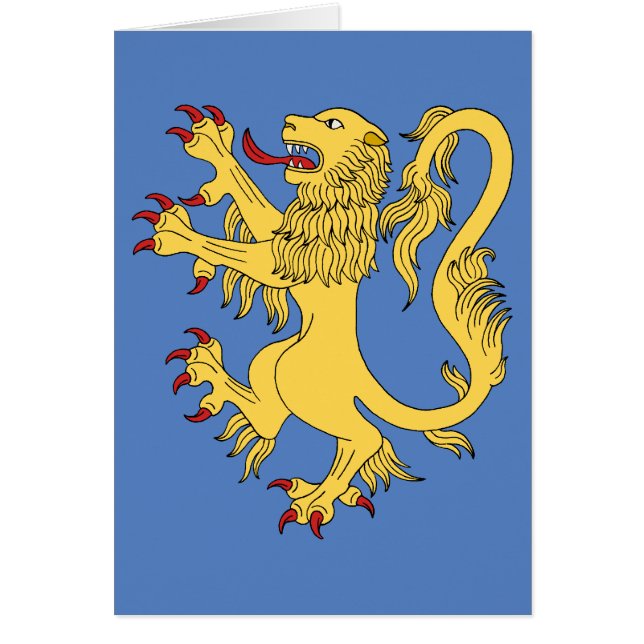 Tarjeta de felicitación de Lion Rampant (Frente)
