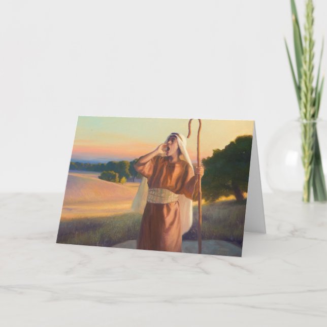 Tarjeta de felicitación de llamadas de Shepherd (Anverso)