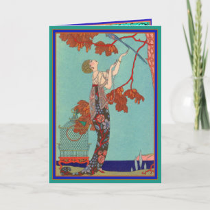 Tarjeta de felicitación de L'Oiseau Volage