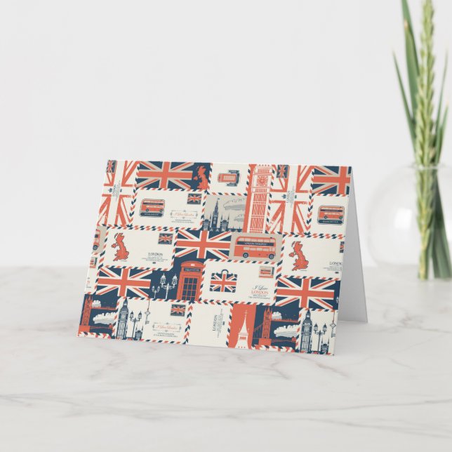 Tarjeta de felicitación de London Post (en blanco) (Anverso)