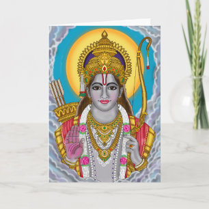 Tarjeta de felicitación de Lord Rama