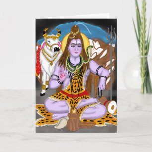 Tarjeta de felicitación de Lord Shiva