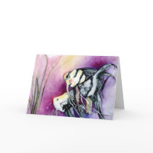 Tarjeta de felicitación de los ángeles