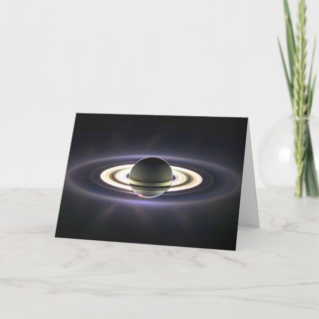 Tarjeta de felicitación de los anillos de Saturn (Anverso)
