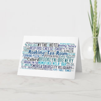 Tarjeta de felicitación de los apuroses de