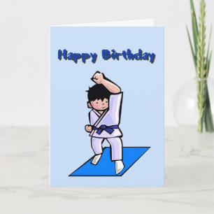 Tarjeta de felicitación de los artes marciales del