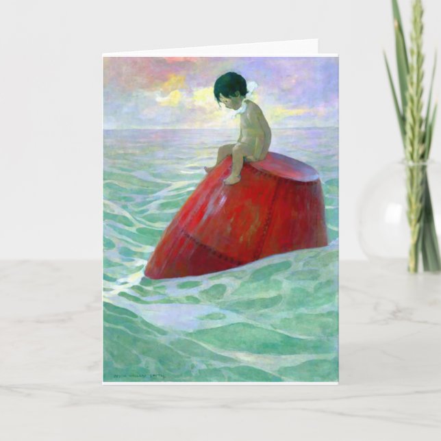 Tarjeta de felicitación de los bebés del agua 1 (Anverso)