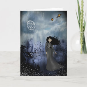 Tarjeta de felicitación de los chicas del zodiaco