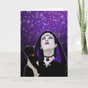 tarjeta de felicitación de los cielos del samhain