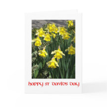 Tarjeta de felicitación de los Daffodils del Día d
