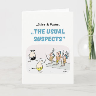 Tarjeta de felicitación de los dibujos animados de