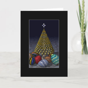 Tarjeta de felicitación de los huevos del navidad