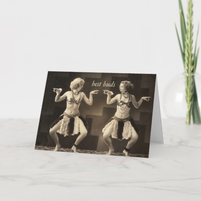 Tarjeta de felicitación de los mejores amigos de (Anverso)