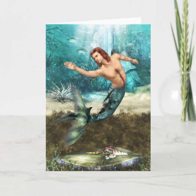 Tarjeta de felicitación de los Mermen (Anverso)