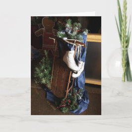 Tarjeta de felicitación de los patines 2013c   del