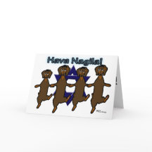 Tarjeta de felicitación de los perros de patas muy