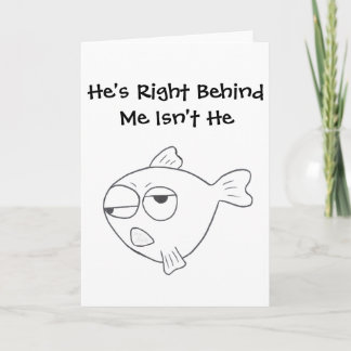 Tarjeta de felicitación de los pescados de