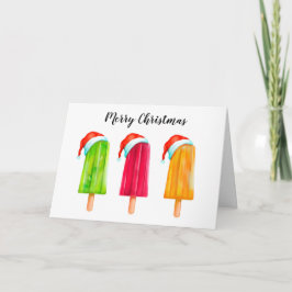 Tarjeta de felicitación de los popsicles de las