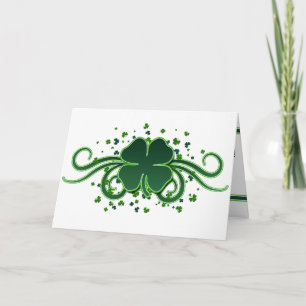 Tarjeta de felicitación de los remolinos del