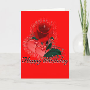 Tarjeta de felicitación de los rosas del amor del